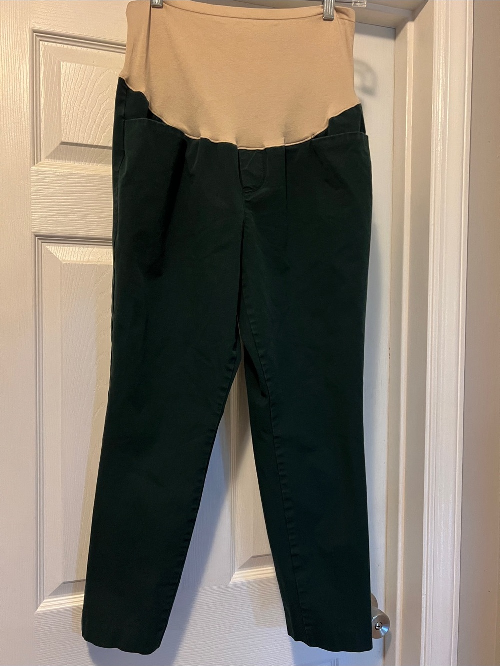 Green Maternity Pixie Pants Full Pnael